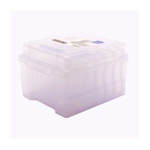 Opbergbox transparant met 6 cassettes