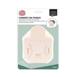 3 in 1 hoekpons label