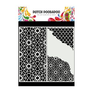 mask art slimline cracked patterns