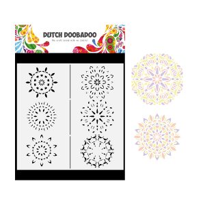 mask art slimline mandalas