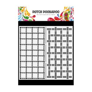 mask art slimline plaid