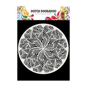 mask art mandala round 1