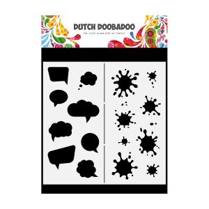 mask art slimline spatter