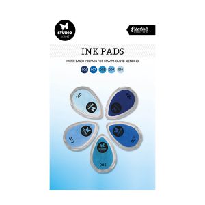 Inktkussens watergedragen blauw