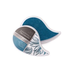 Inktkussen shimmer pearl tropic blue