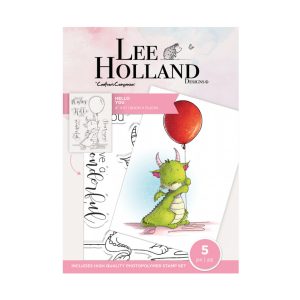 Stempel draak met ballon