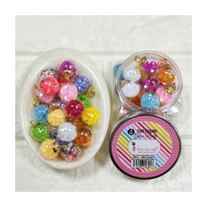 Schudmateriaal glass balls stars