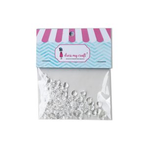 Plakparels hartjes 2 doorzichtig 100 stuks