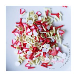 Schudmateriaal aardbei & banaan