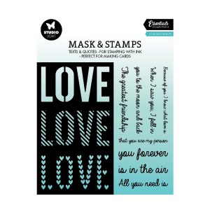 Stencil en stempel love
