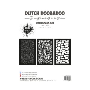 Mask art planner set black & white