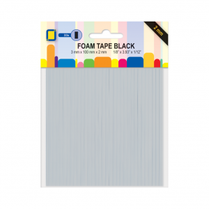 3D foamstrips 2 mm zwart