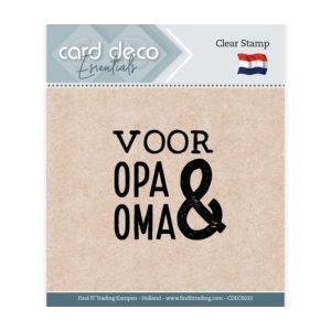Stempel voor opa &oma