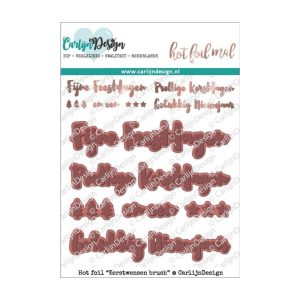 Hot foil mal kerstwensen