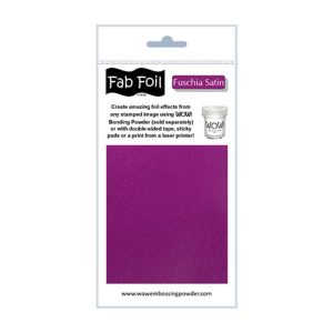 Fab foil fuchsia satin