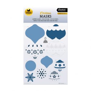 Stencil christmas balls