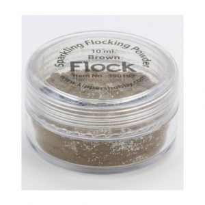 Flock sparkling powder brown