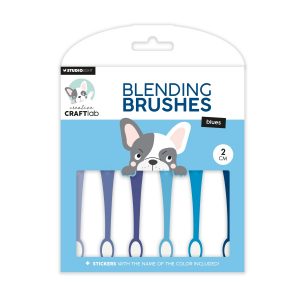 Blending brushes 2 cm blues
