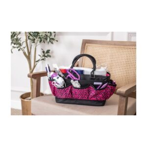 Tote bag raspberry deluxe cheetah