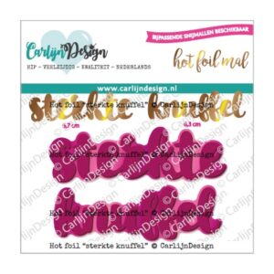 Hot foil mal sterkte knuffel
