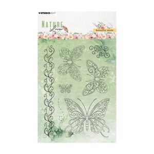 Stempel butterfly swirls