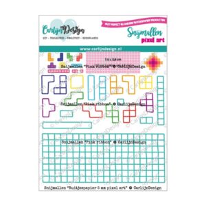 Stansmal ruitjespapier 5 mm pixel art