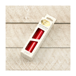 Hot foil mat pastel finish rood