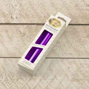 Hot foil deep mirror finish purple