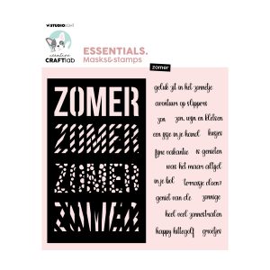 Stencil en stempel zomer