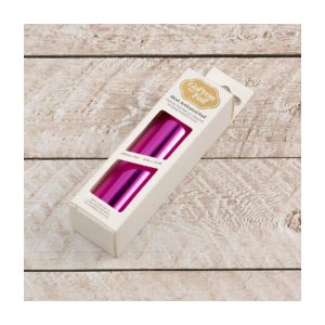 Hot foil mirror finish pink