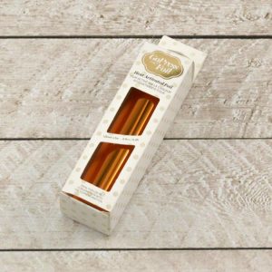 Hot foil mirror finish copper