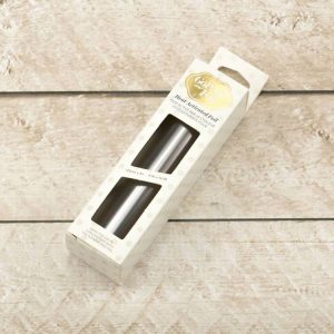 Hot foil dark mirror finish grey