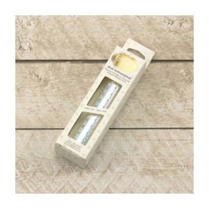 Hot foil irridescent diamond finish silver