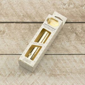 Hot foil pale mirror finish goud