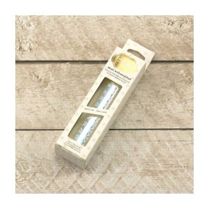 Hot foil iridescent sequin pattern silver