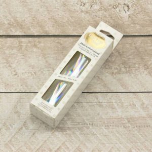 Hot foil deep mirror pattern zilver