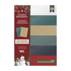 Cardctock vintage Snowman