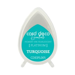 Inktkussen dew drop pearl turquoise