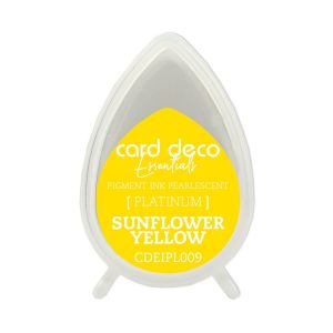 Inktkussen dew drop pearl sunflower yellow