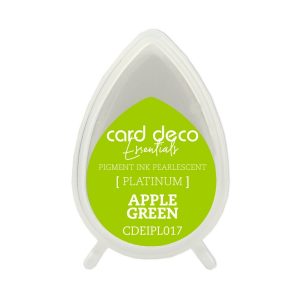 Inktkussen dew drop pearl apple green