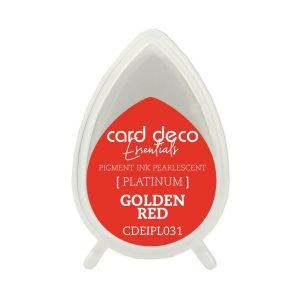 Inktkussen dew drop pearl golden red