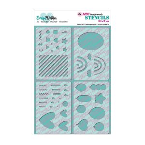 Stencil ATC achtergrondjes 2