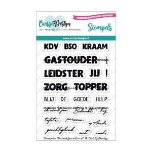 Stempel bedankjes add-on