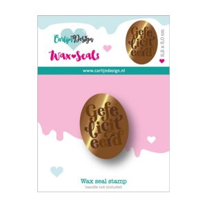 Waxzegel 46 los A6 Gefeliciteerd (zonder handvat)