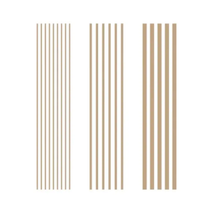 Hot foil modern stripes