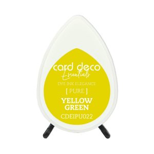 Inktkussen dew drop pure yellow green