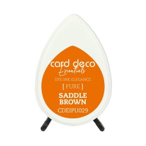 Inktkussen dew drop pure saddle brown