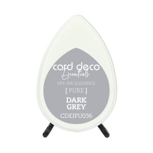 Inktkussen dew drop pure dark grey