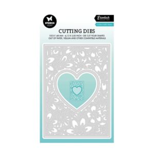 Stansmal floral heart frame