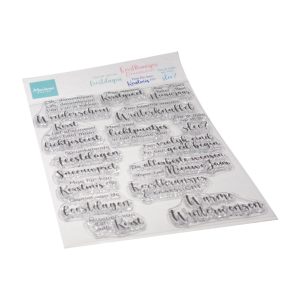 Stempel sprankelende feestdagen